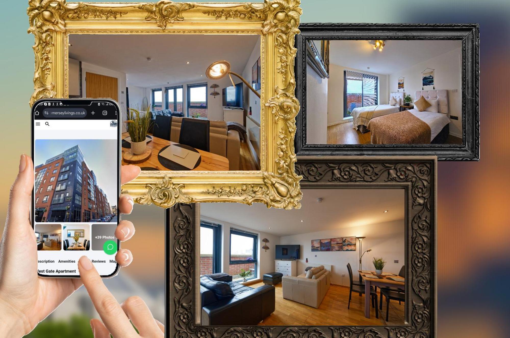 Sidemersey Livings- Convenient 1-Bedroom Flat With A View, Central リヴァプール エクステリア 写真